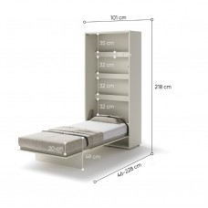Sienas gulta 90 BED CONCEPT BC-03, kašmirs